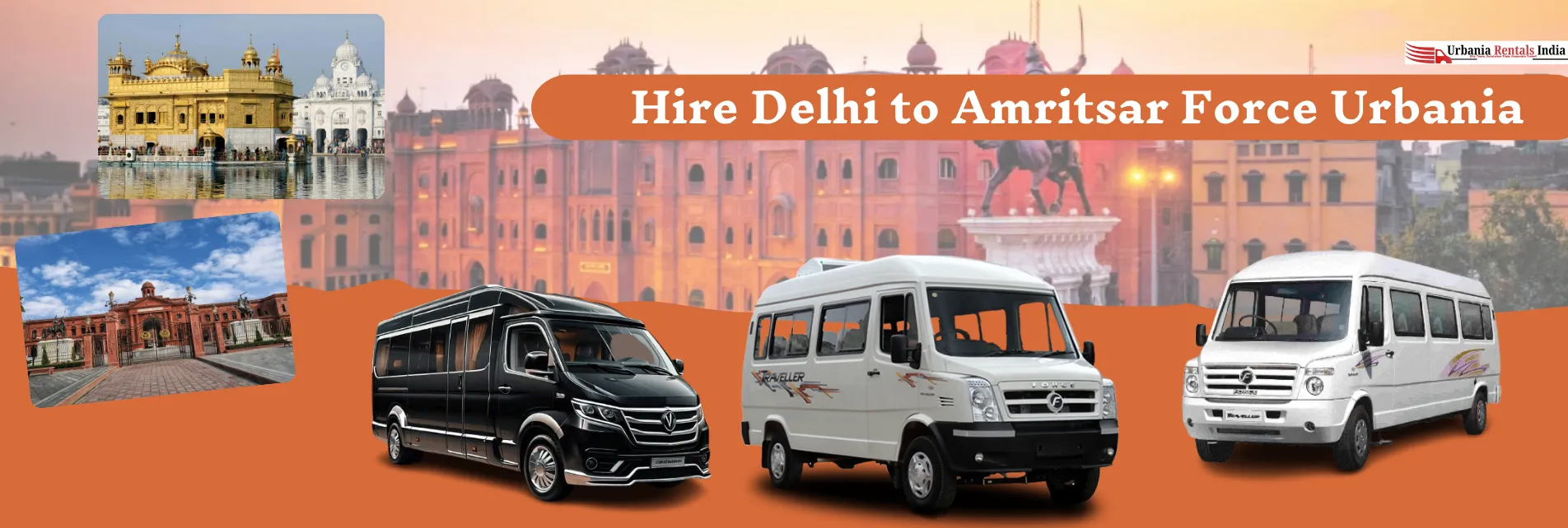 Hire Delhi to Amritsar Force Urbania