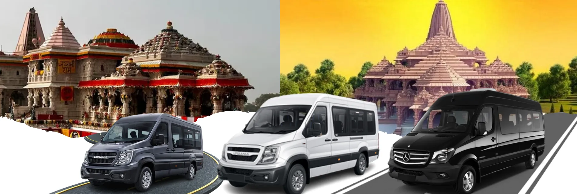 Delhi to Ayodhya Force Urbania Tempo Traveller Hire 2