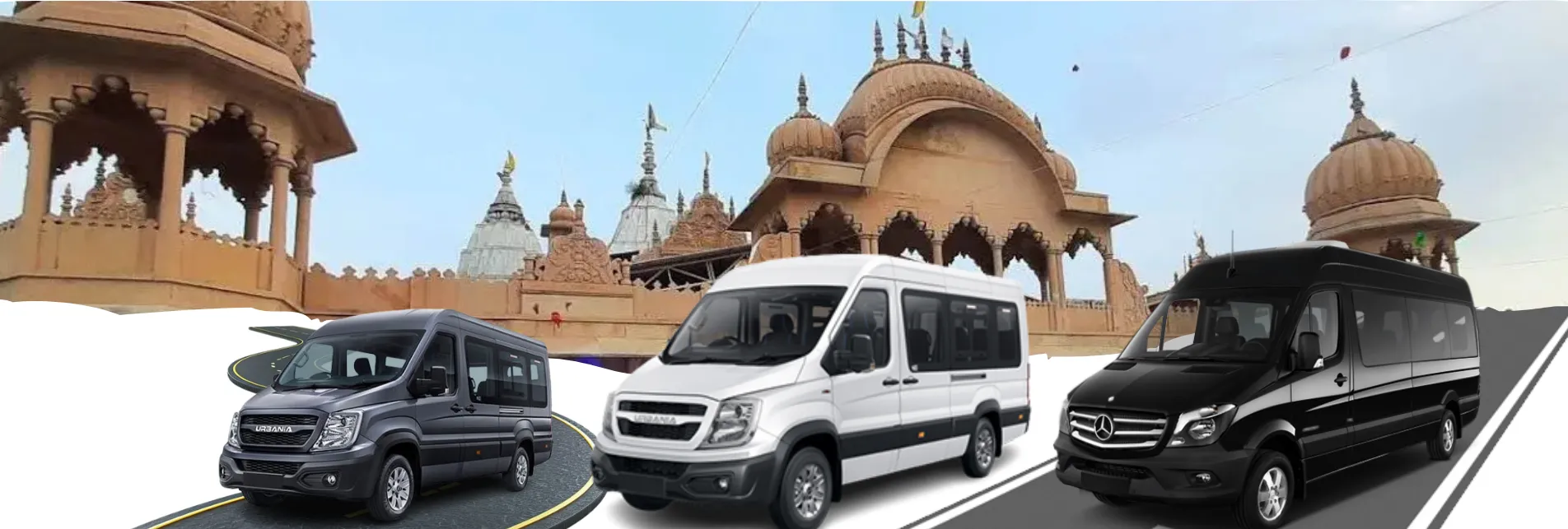 Delhi to Barsana Force Urbania Tempo Traveller Hire 2