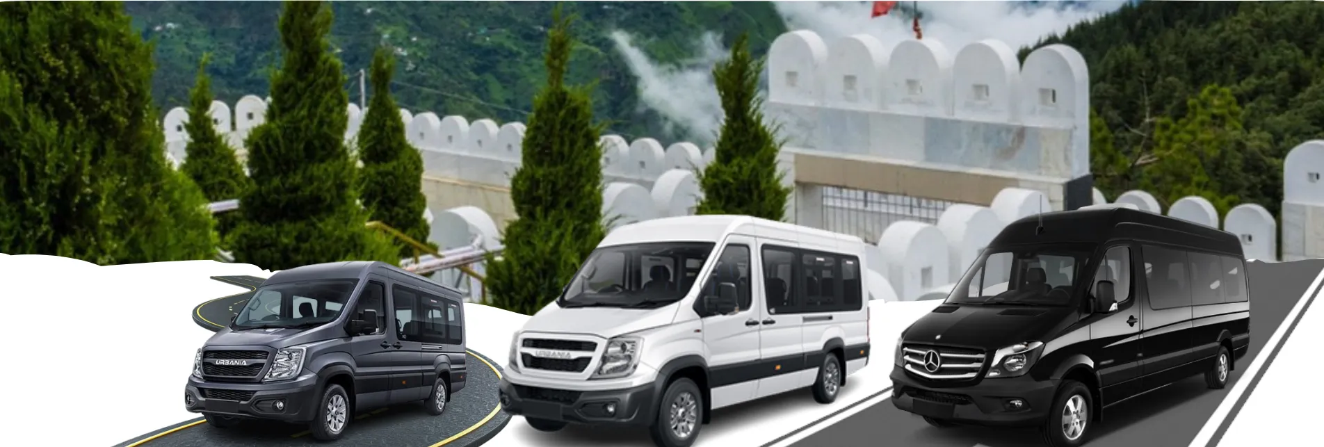 Delhi to Chail Force Urbania Tempo Traveller Hire22