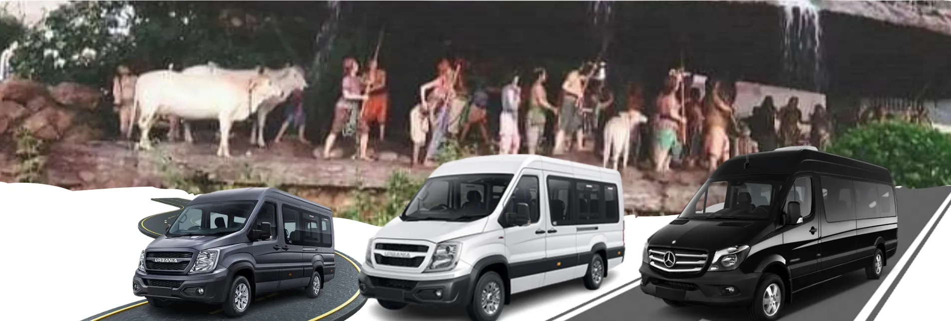 Delhi to Govardhan Force Urbania Tempo Traveller Hire 2