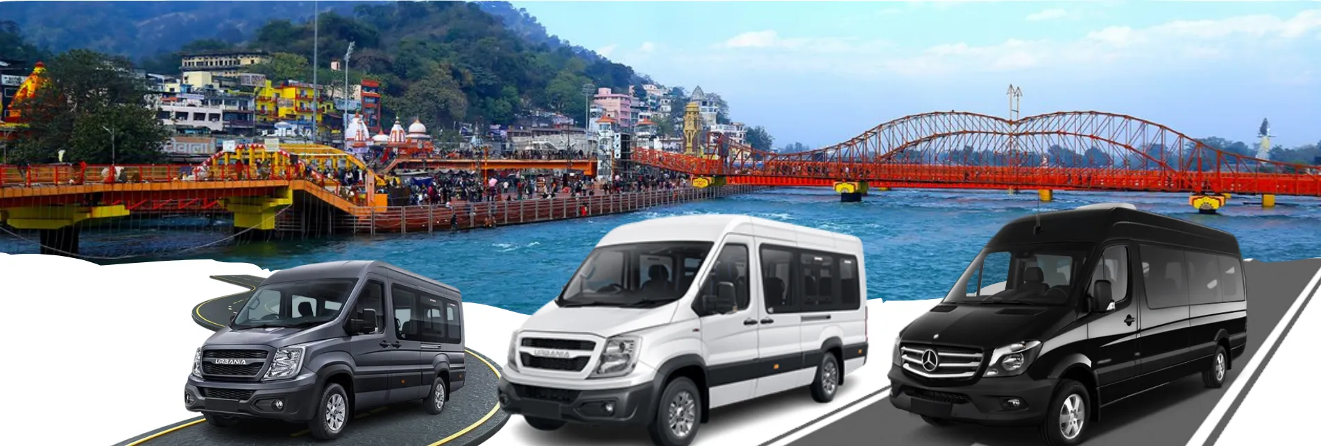 Delhi to Haridwar Force Urbania Tempo Traveller Hire2