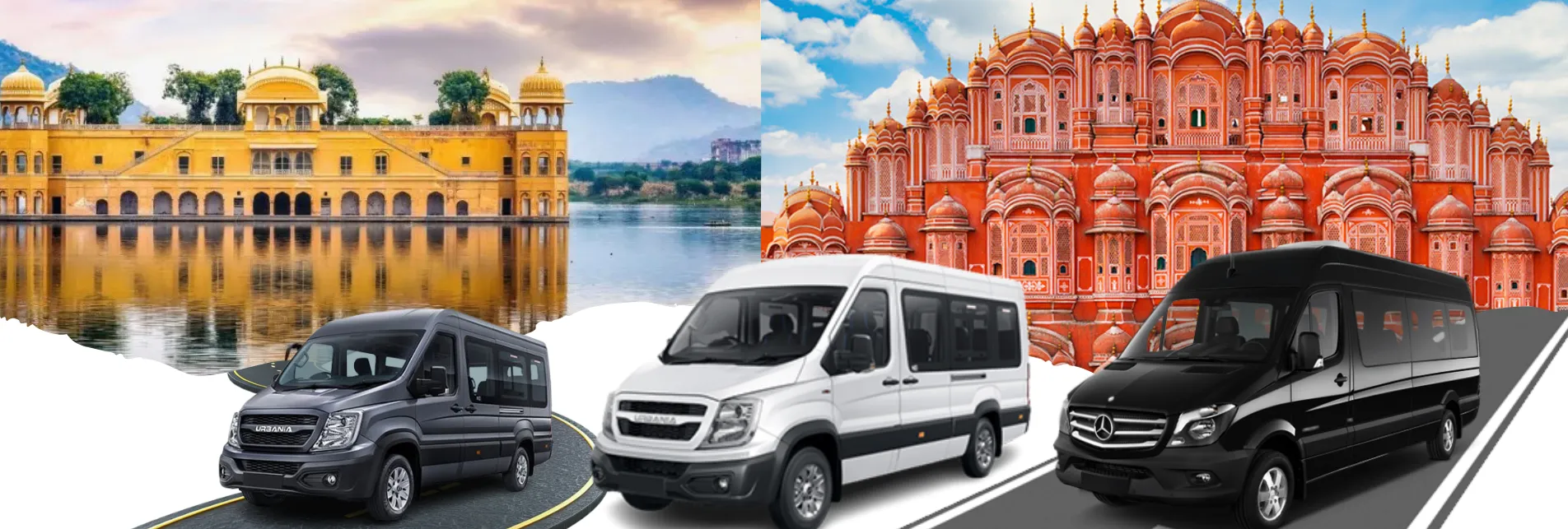 Delhi to Jaipur Force Urbania Tempo Traveller Hire 2