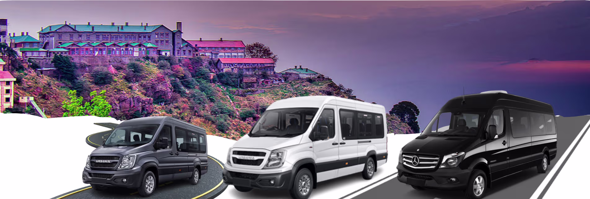 Delhi to Kasauli Force Urbania Tempo Traveller Hire 2