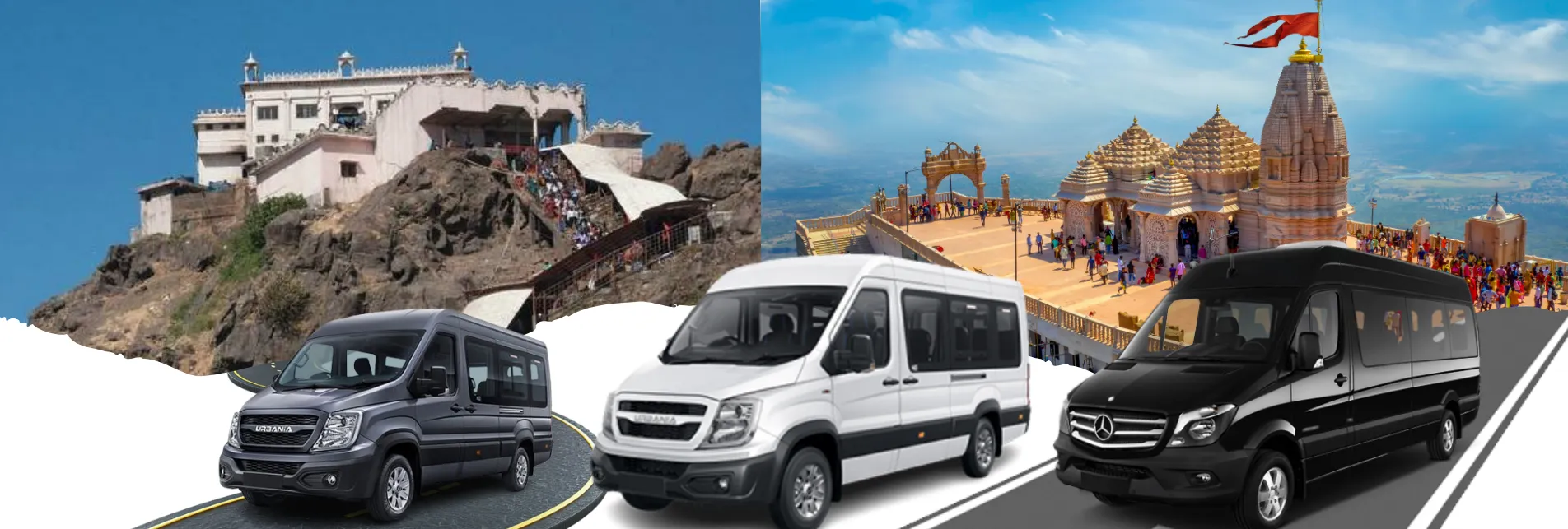 Delhi to Pavagadh Force Urbania Tempo Traveller Hire 2