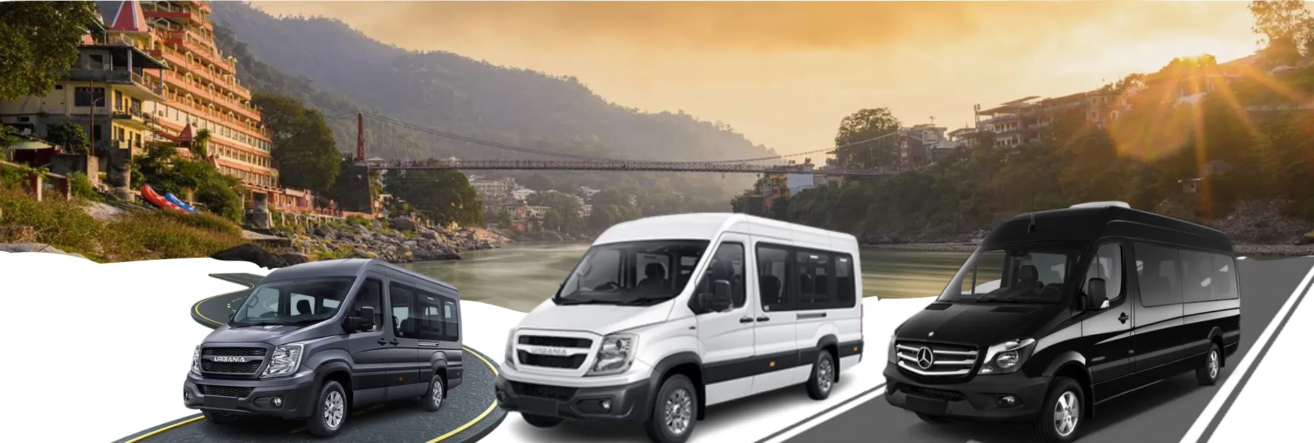 Delhi to Rishikesh Force Urbania Tempo Traveller Hire 1