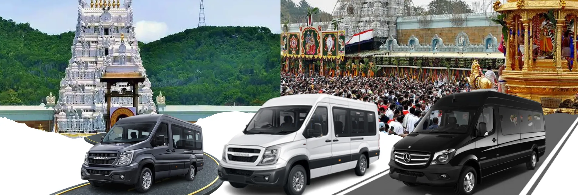 Delhi to Tirupati Balaji Force Urbania Tempo Traveller Hire 2