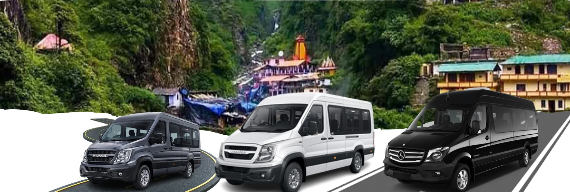 Delhi to Yamunotri Force Urbania Tempo Traveller Hire 3
