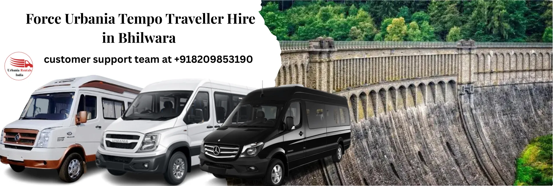 Force Urbania Tempo Traveller Hire in Bhilwara